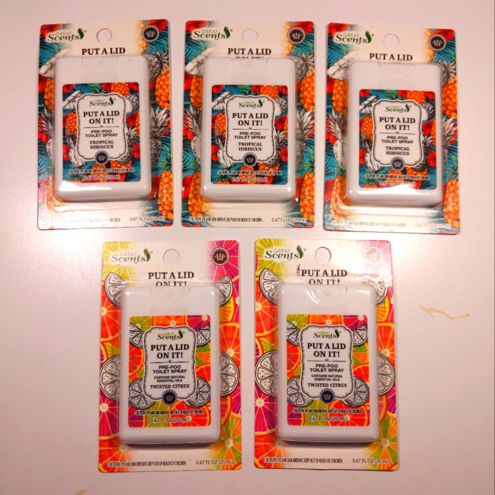 5 PRE-POO TOILET SPRAY BUNDLE